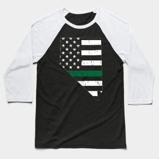 Nevada Thin Green Line Military and Border Patrol Shirt Baseball T-Shirt